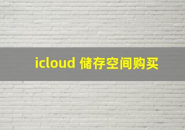 icloud 储存空间购买